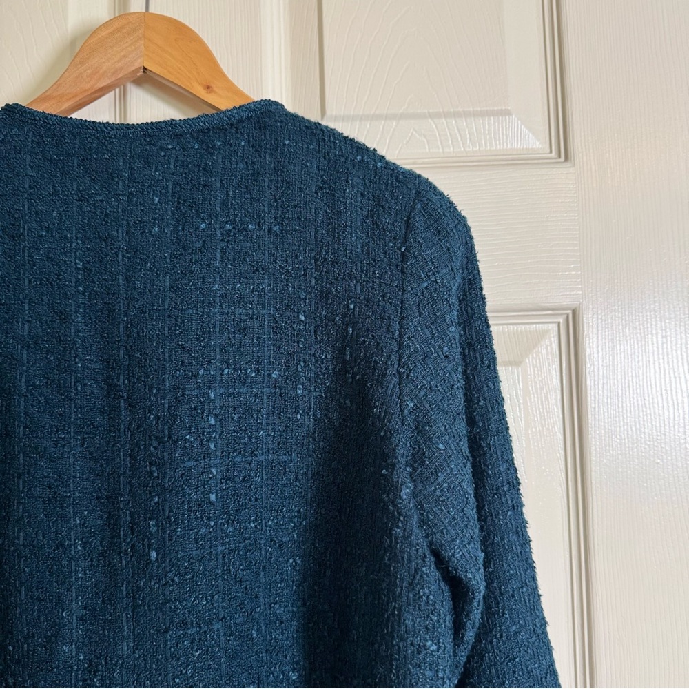 Aqua Women's Reilly Tweed Cropped Jacket Size M 100% exclusive L31901 NWT - Picture 7 of 12